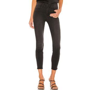 L'AGENCE 'Margot' High-Rise Ankle Skinny Jeans, Dark Graphite